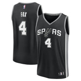 De'Aaron Fox San Antonio Spurs Fast Break Replica Player Jersey Icon Edition Black | Fanatics US
