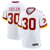 Nike Austin Ekeler Washington Commanders Game Super Bowl Era Jersey White