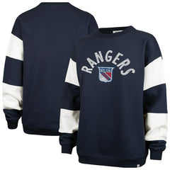New York Rangers '47 Women's Eephus Barred Pullover Sweatshirt - Navy - NHL 202852838