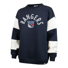 New York Rangers '47 Women's Eephus Barred Pullover Sweatshirt - Navy - NHL 202852838