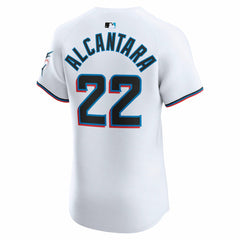 Sandy Alcantara Miami Marlins Nike Home Elite Jersey - White - Nike Discount