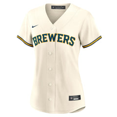 William Contreras Milwaukee Brewers Nike Women's Home Replica Jersey - Cream - Nike Online