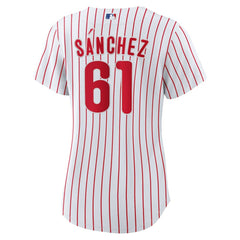 Cristopher Sanchez Philadelphia Phillies Nike Women's Home Replica Jersey - White - Nike Sale