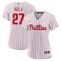 Aaron Nola Philadelphia Phillies Nike Women's Home Replica Jersey - White - Nike Discount