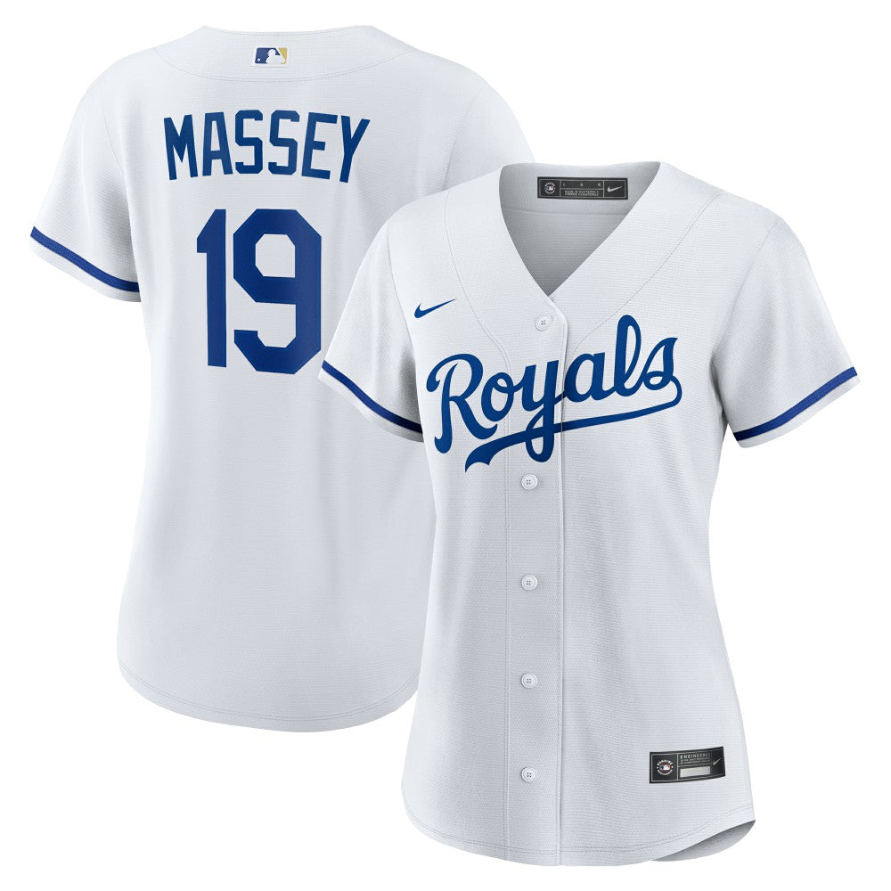 Michael Massey Kansas City Royals Nike Women's Home Replica Jersey - White - Nike on Sale