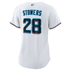 Kyle Stowers Miami Marlins Nike Women's Home Replica Jersey - White - Nike Sale