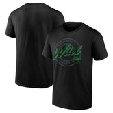 Minnesota Wild Color Block Puck T-Shirt - Black - NHL 202854719