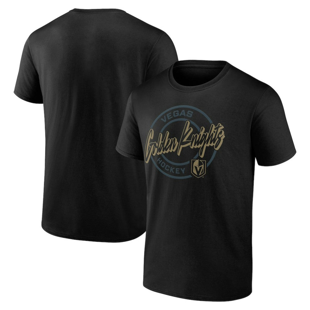 Vegas Golden Knights Color Block Puck T-Shirt - Black - NHL 202854720