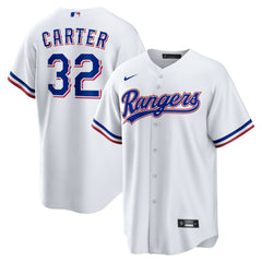 Evan Carter Texas Rangers Nike Home Replica Jersey - White - Nike Discount