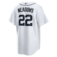 Parker Meadows Detroit Tigers Nike Home Replica Jersey - White - Nike Online