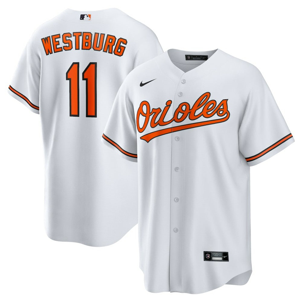 Jordan Westburg Baltimore Orioles Nike Home Replica Jersey - White - Nike Online