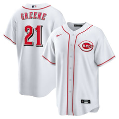 Hunter Greene Cincinnati Reds Nike Home Replica Jersey - White - Nike Sale