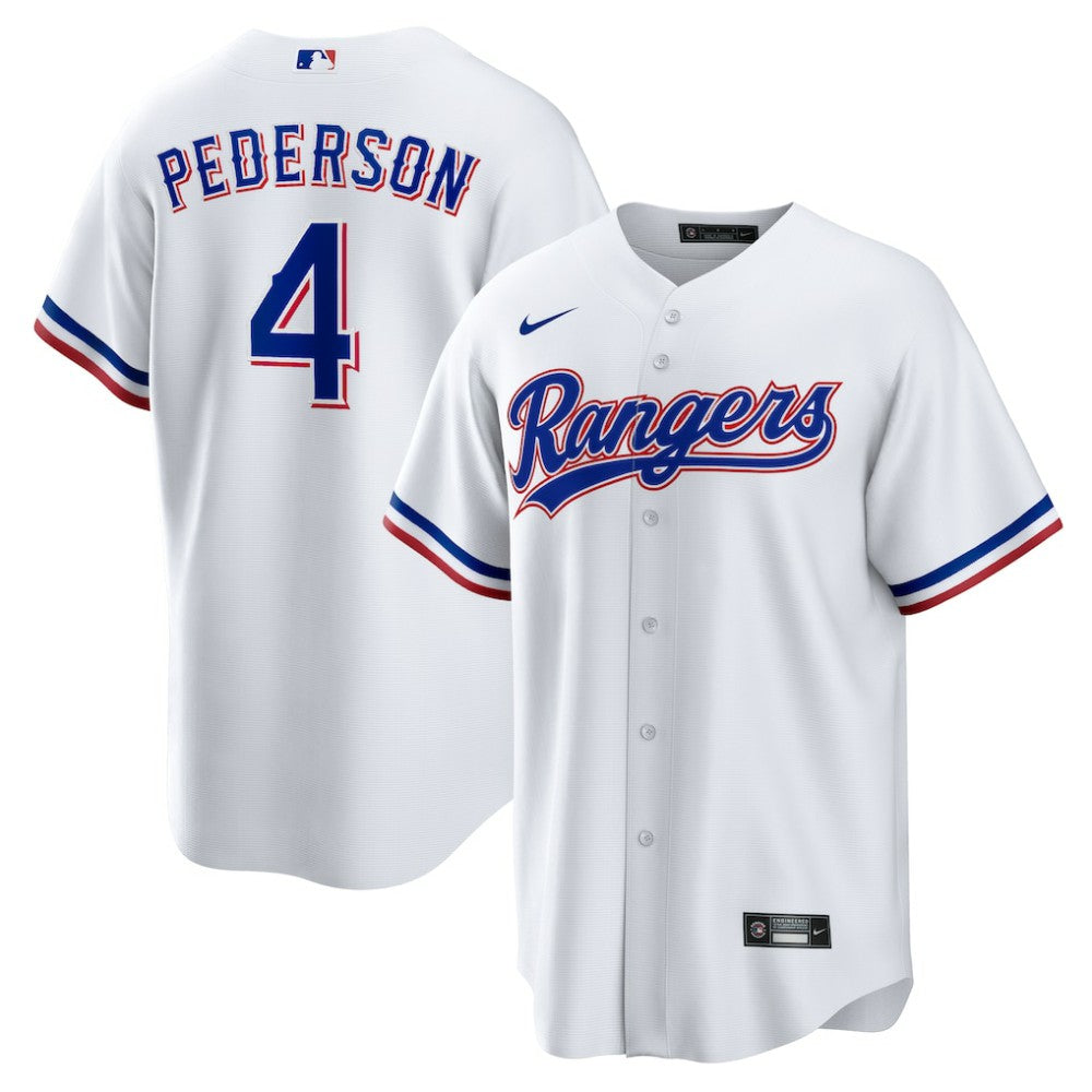 Joc Pederson Texas Rangers Nike Home Replica Jersey - White - Nike on Sale
