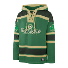 New York Rangers '47 St. Patrick's Day McLucky Superior Lacer Pullover Hoodie - Kelly Green - NHL 202856125