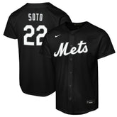 Juan Soto New York Mets Nike Youth Replica Fashion Jersey - Black - Nike on Sale