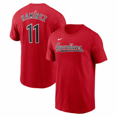 Jose Ramirez Cleveland Guardians Nike Fuse Name & Number T-Shirt - Red - Nike Lifestyle