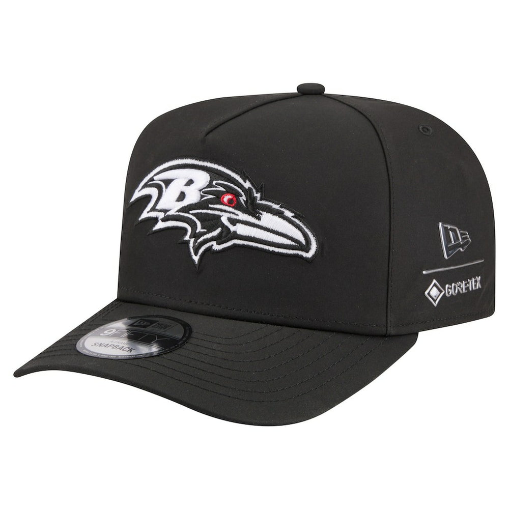 Baltimore Ravens New Era Gore-Tex A-Frame 9FIFTY Adjustable Hat Black