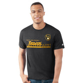 Milwaukee Brewers Starter Prime Time Team T-Shirt - Heather Black - MLB Sale