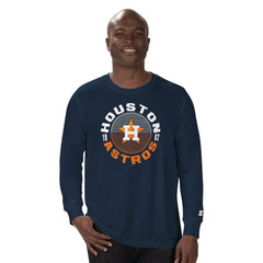 Houston Astros Starter Halftime Long Sleeve T-Shirt - Navy - MLB on Sale