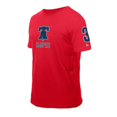 Bryce Harper Philadelphia Phillies New Era Design Lab Name & Number T-Shirt - Red - New Era Online