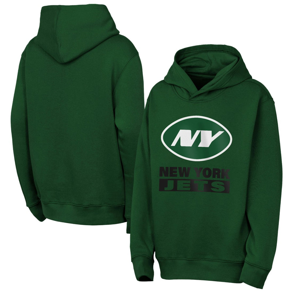 New York Jets Outerstuff Youth Back to Basics Hoodie Green