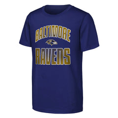 Baltimore Ravens Outerstuff Youth Never Quit 2-Pack T-Shirt Set Purple