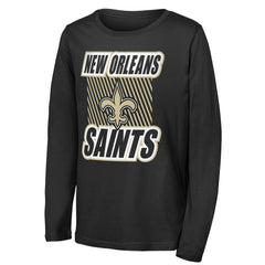 New Orleans Saints Outerstuff Youth Never Settle Long Sleeve T-Shirt Black