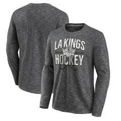 Los Angeles Kings Fanatics Logo Long Sleeve T-Shirt - Charcoal - NHL 202890533