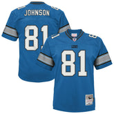 Mitchell & Ness Calvin Johnson Detroit Lions Youth Legacy Replica Jersey Blue