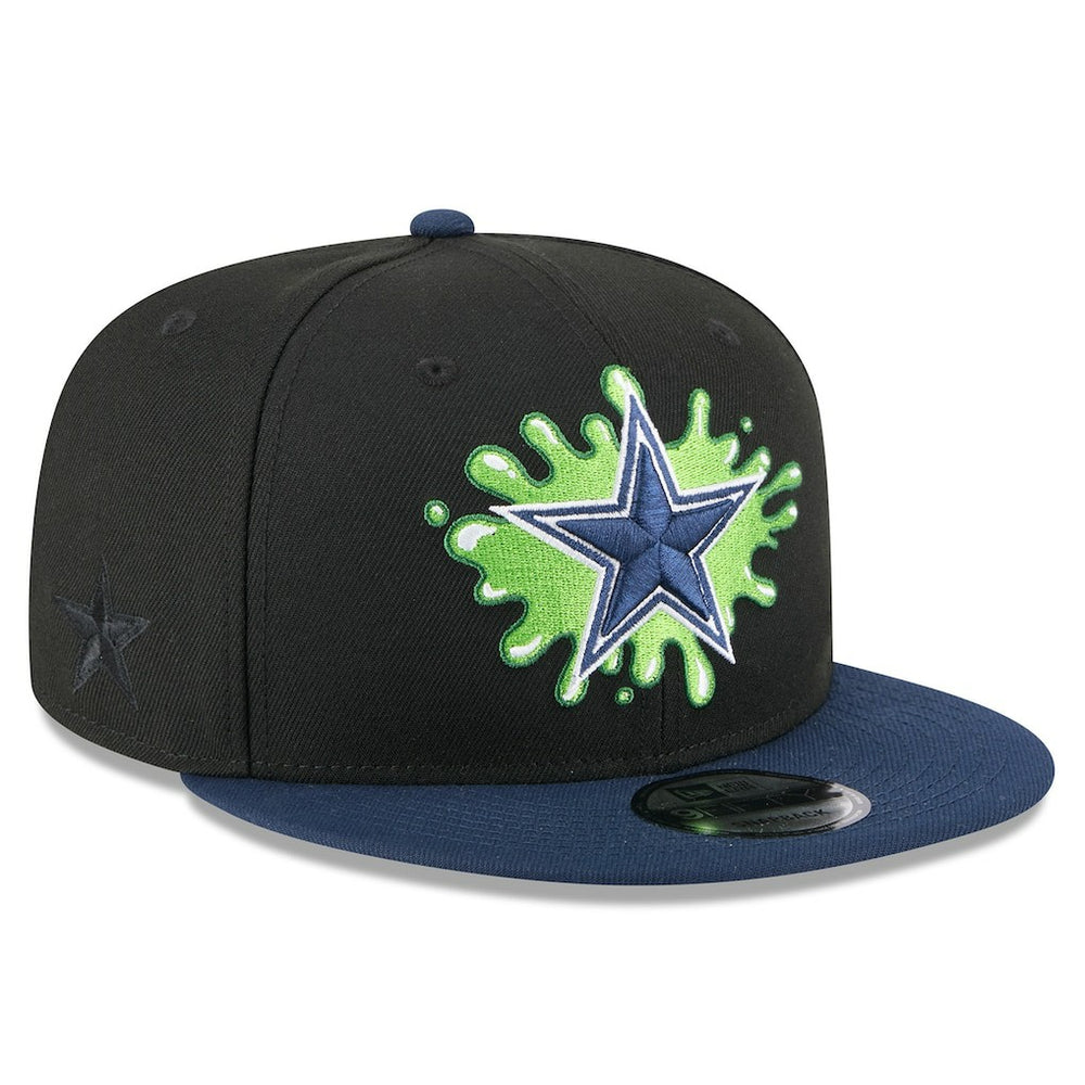 Dallas Cowboys New Era Nickelodeon Slime 9FIFTY Snapback Hat Black/Navy