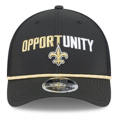 New Orleans Saints New Era 2025 Inspire Change 9FORTY M-Crown Adjustable Hat Black