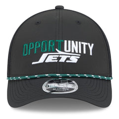 New York Jets New Era 2025 Inspire Change 9FORTY M-Crown Adjustable Hat Black
