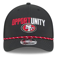 San Francisco 49ers New Era 2025 Inspire Change 9FORTY M-Crown Adjustable Hat Black