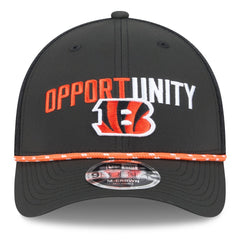 Cincinnati Bengals New Era 2025 Inspire Change 9FORTY M-Crown Adjustable Hat Black