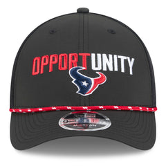 Houston Texans New Era 2025 Inspire Change 9FORTY M-Crown Adjustable Hat Black