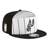 San Antonio Spurs Youth 2025 NBA Tip Off Split Panel 9FIFTY Snapback Hat White/Black | New Era discount