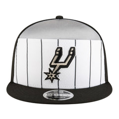 San Antonio Spurs Youth 2025 NBA Tip Off Split Panel 9FIFTY Snapback Hat White/Black | New Era discount