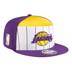 Los Angeles Lakers Youth 2025 NBA Tip Off Split Panel 9FIFTY Snapback Hat White/Purple | New Era outlet