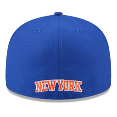 New York Knicks 2025 NBA Tip Off Split Panel 59FIFTY Fitted Hat White/Blue | New Era US