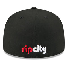 Portland Trail Blazers 2025 NBA Tip Off Split Panel 59FIFTY Fitted Hat White/Black | New Era US