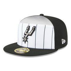 San Antonio Spurs 2025 NBA Tip Off Split Panel 59FIFTY Fitted Hat White/Black | New Era