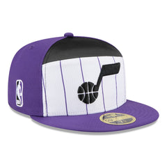 Utah Jazz 2025 NBA Tip Off Split Panel 59FIFTY Fitted Hat White/Purple | New Era for sale