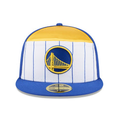 Golden State Warriors 2025 NBA Tip Off Split Panel 59FIFTY Fitted Hat for sale White/Royal | New Era Lifestyle