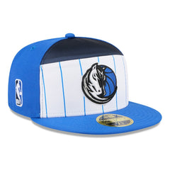 Dallas Mavericks 2025 NBA Tip Off Split Panel 59FIFTY Fitted Hat for sale White/Blue | New Era Near Me