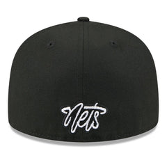 Brooklyn Nets 2025 NBA Tip Off Split Panel 59FIFTY Fitted Hat White/Black | New Era outlet