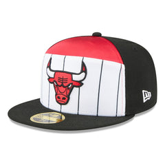 Chicago Bulls 2025 NBA Tip Off Split Panel 59FIFTY Fitted Hat White/Black | New Era