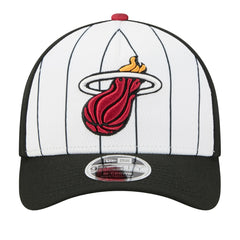Miami Heat 2025 NBA Tip Off M-Crown A-Frame 9FORTY Adjustable Hat White/Black | New Era US