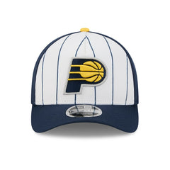 Indiana Pacers 2025 NBA Tip Off M-Crown A-Frame 9FORTY Adjustable Hat White/Navy | New Era Lifestyle