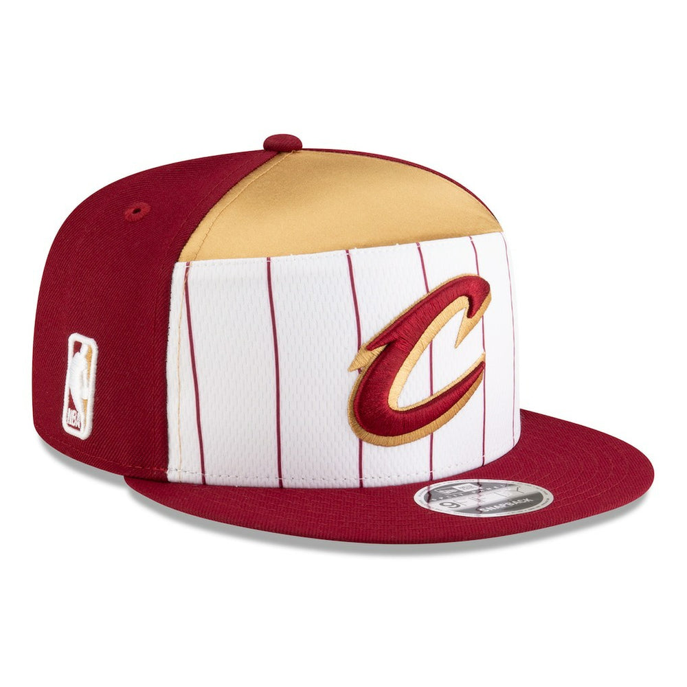 Cleveland Cavaliers 2025 NBA Tip Off Split Panel 9FIFTY Snapback Hat for sale White/Wine | New Era Near Me