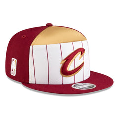Cleveland Cavaliers 2025 NBA Tip Off Split Panel 9FIFTY Snapback Hat for sale White/Wine | New Era Near Me